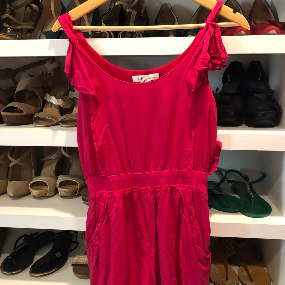 BCBGeneration Fuschia pink romper size XS